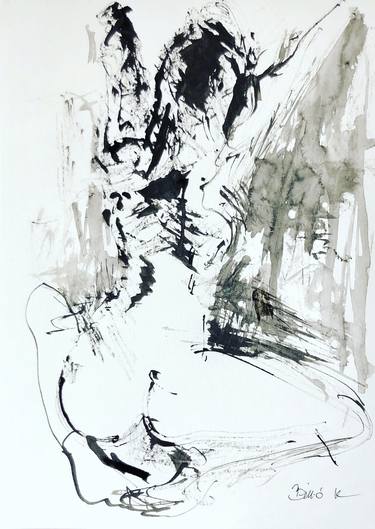 Original Nude Drawings by Konrad Biro