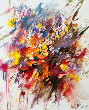 Original Expressionism Abstract Paintings by Konrad Biro