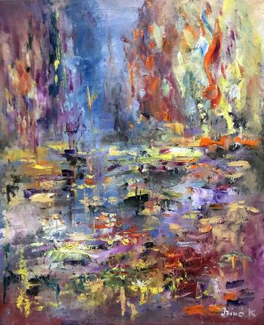 STUDIO PRICE!.Water lilies in the evening thumb