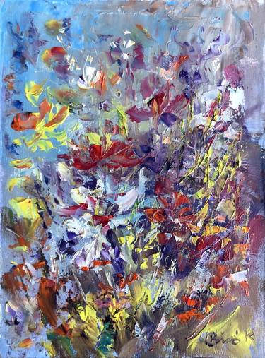 Print of Abstract Floral Paintings by Konrad Biro