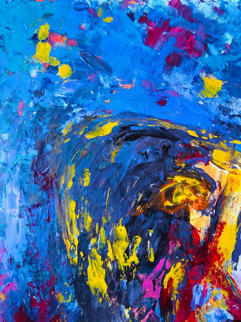 Original Abstract Nude Painting by Konrad Biro