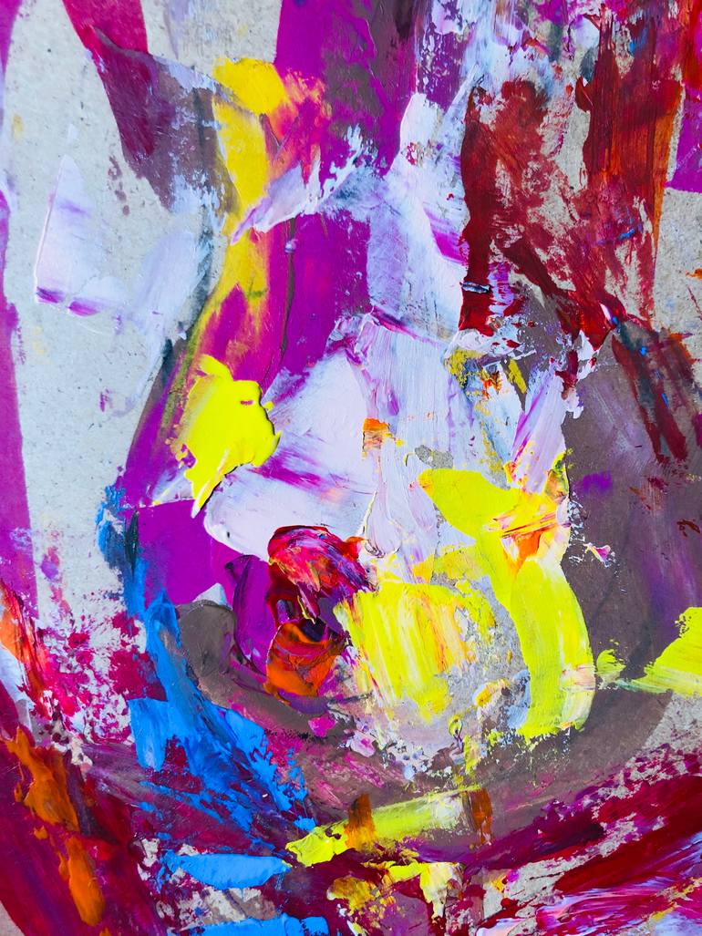 Original Abstract Women Painting by Konrad Biro