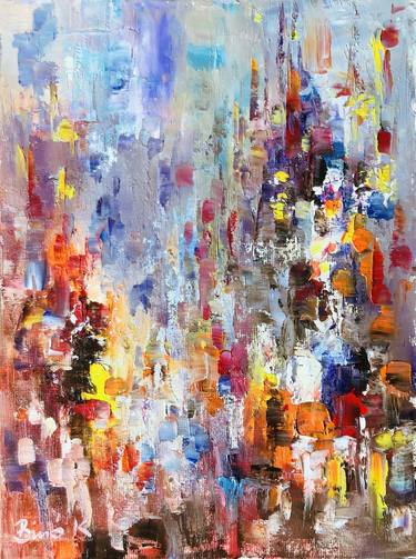 Original Expressionism Abstract Paintings by Konrad Biro