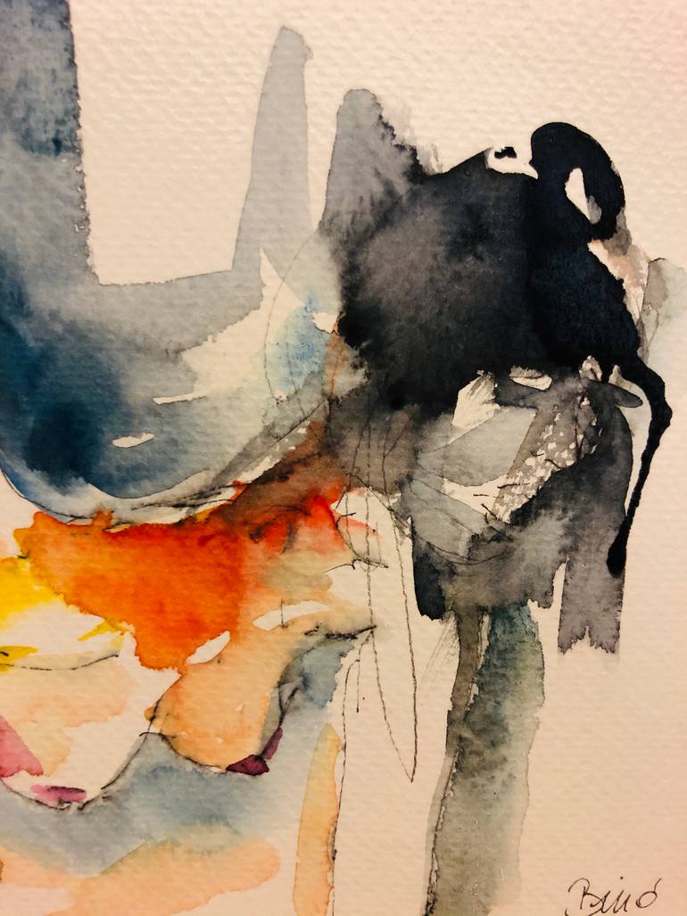 Original Expressionism Erotic Painting by Konrad Biro