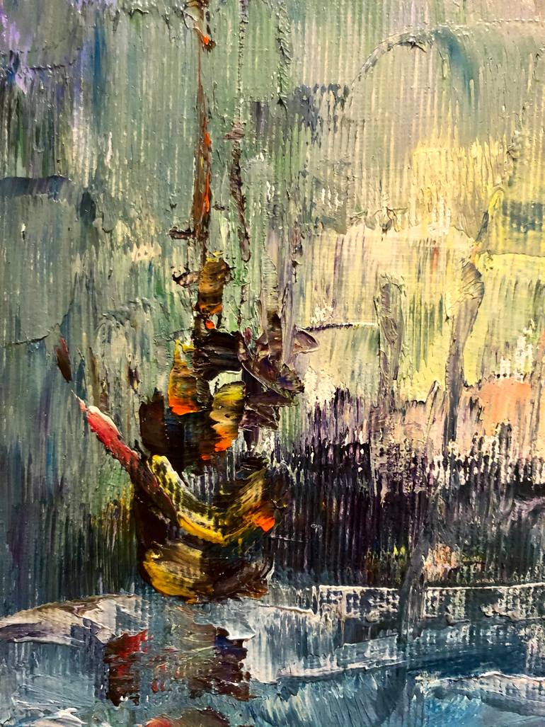 Original Expressionism Abstract Painting by Konrad Biro