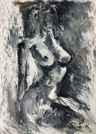 Print of Expressionism Nude Paintings by Konrad Biro