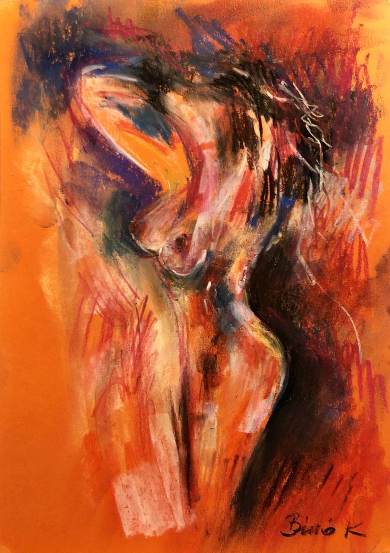 nude in the light Painting by Konrad Biro | Saatchi Art