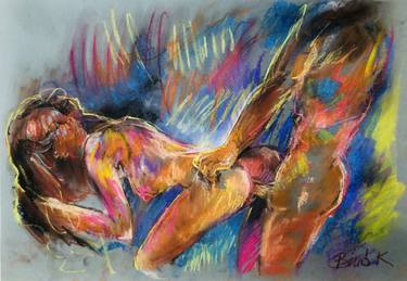 Original Expressionism Erotic Paintings by Konrad Biro