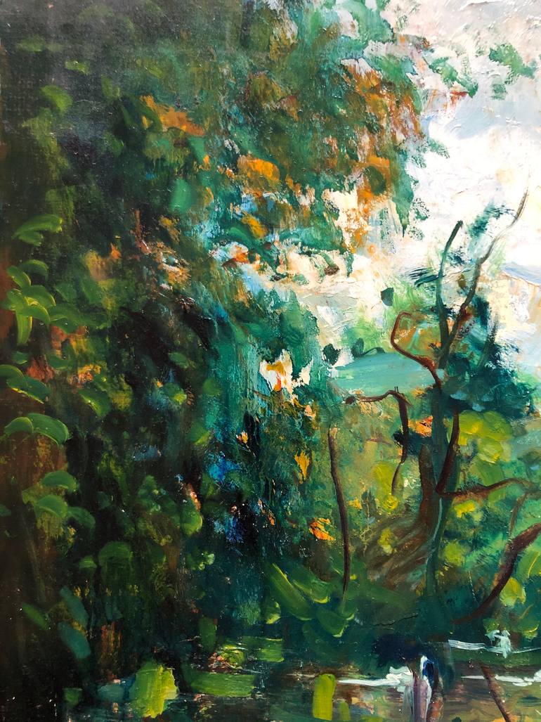 Original Expressionism Landscape Painting by Konrad Biro