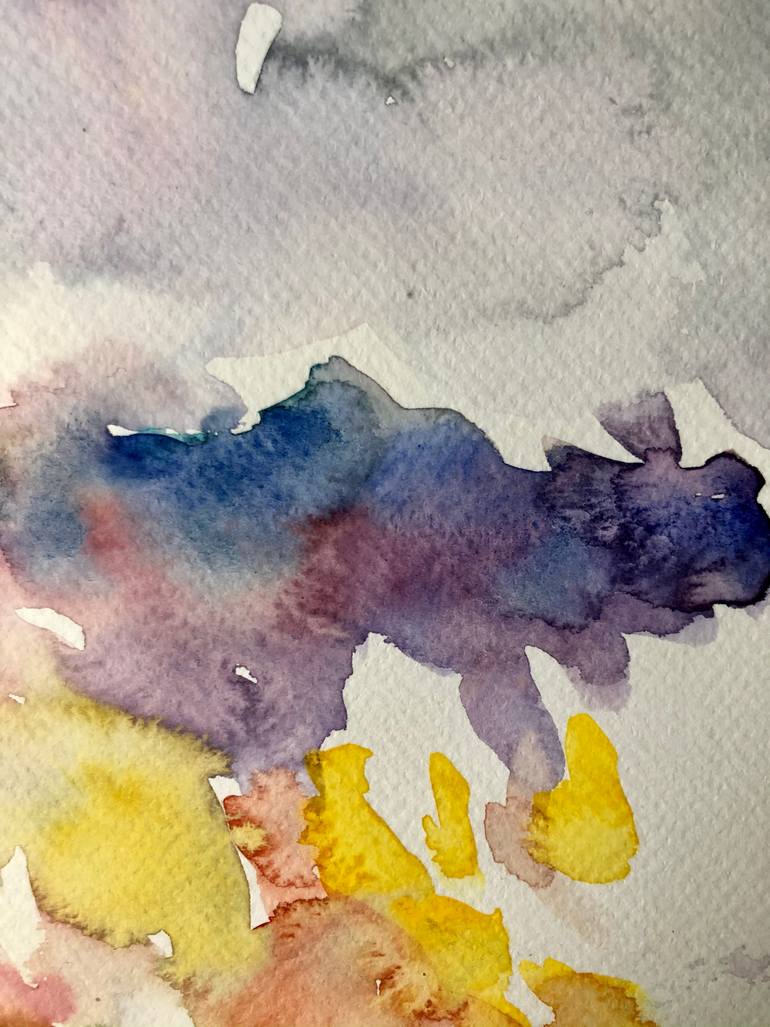 Original Abstract Landscape Painting by Konrad Biro