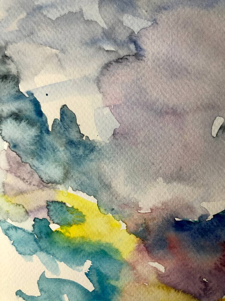 Original Abstract Landscape Painting by Konrad Biro