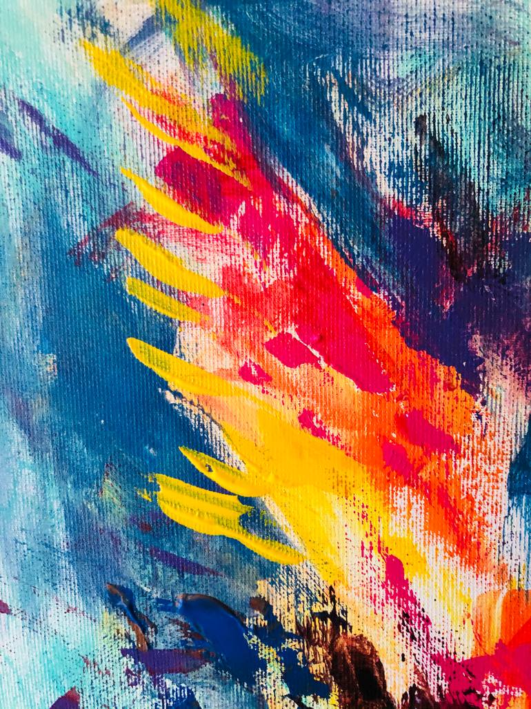 Original Expressionism Abstract Painting by Konrad Biro