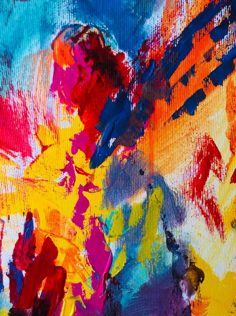 Original Expressionism Abstract Painting by Konrad Biro