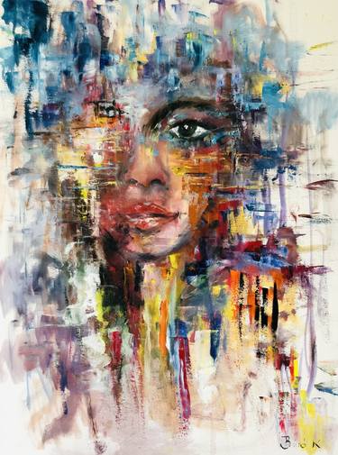 Print of Abstract Portrait Paintings by Konrad Biro