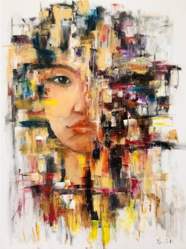 Print of Abstract Portrait Paintings by Konrad Biro