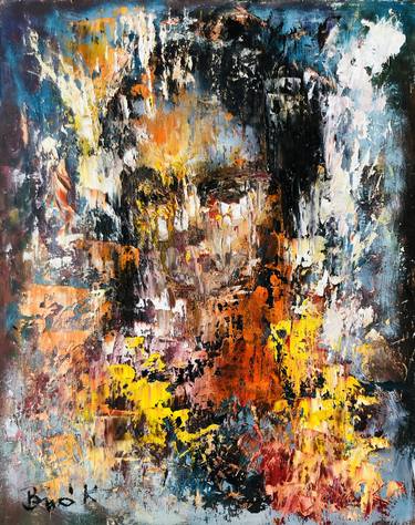 Original Abstract Portrait Paintings by Konrad Biro