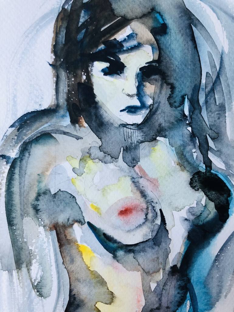 Original Nude Painting by Konrad Biro