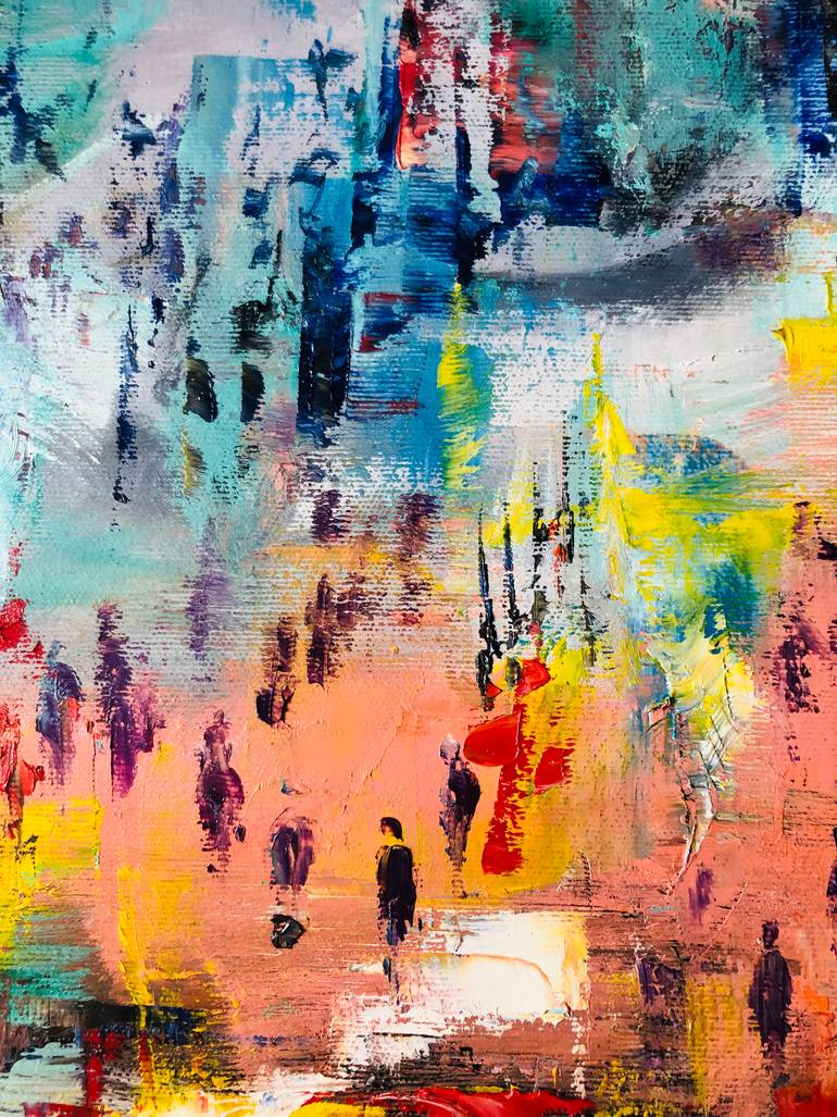 Original Expressionism Abstract Painting by Konrad Biro