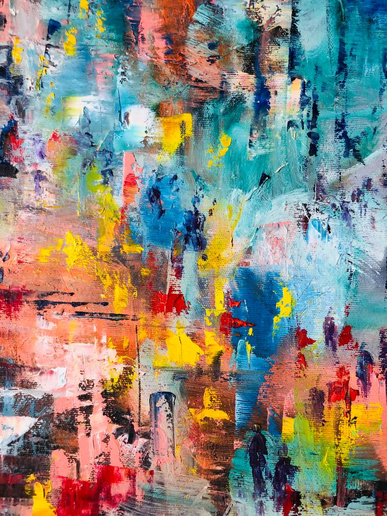 Original Expressionism Abstract Painting by Konrad Biro