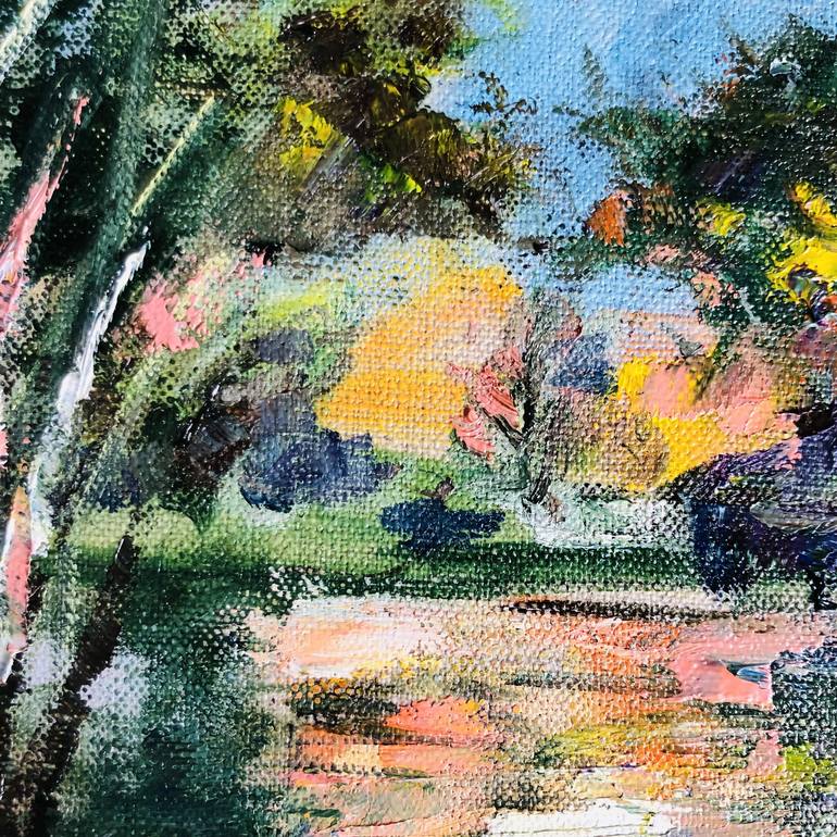 Original Impressionism Landscape Painting by Konrad Biro