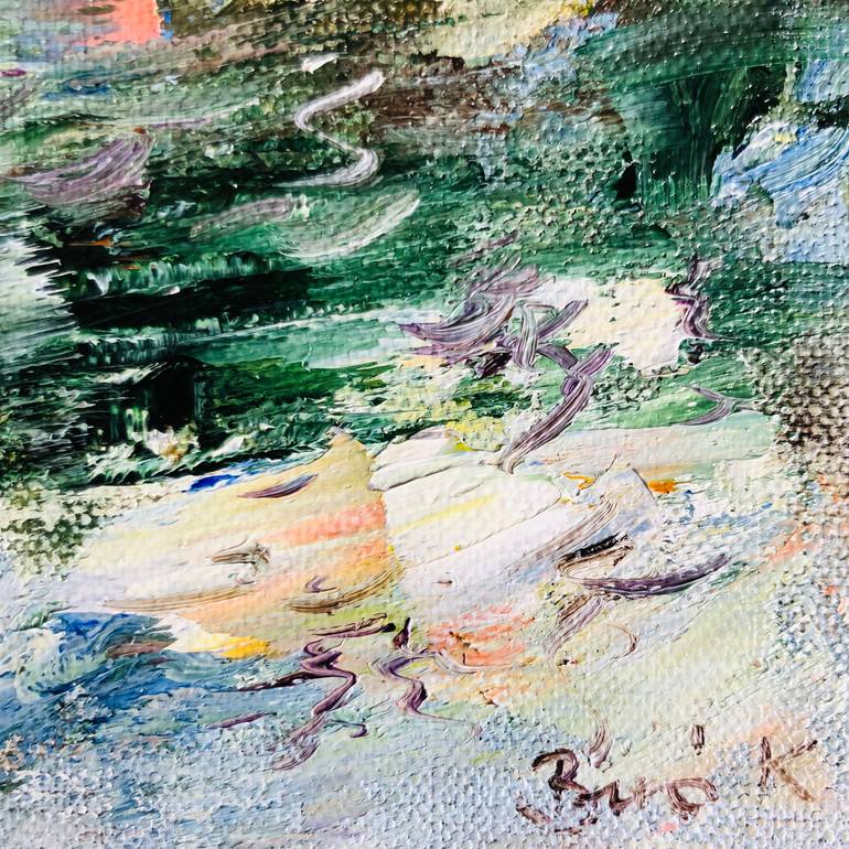 Original Expressionism Landscape Painting by Konrad Biro