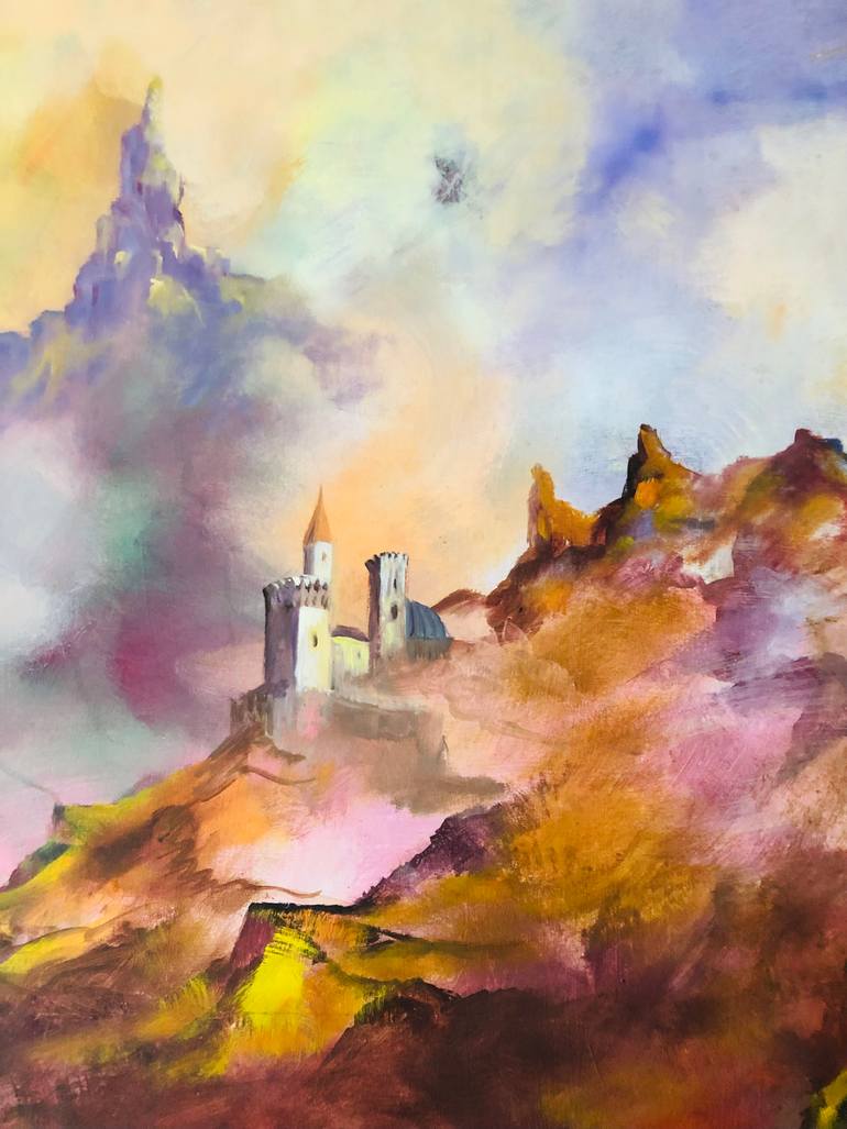 Original Illustration Landscape Painting by Konrad Biro