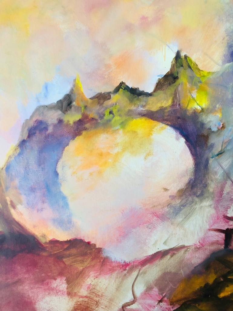 Original Illustration Landscape Painting by Konrad Biro