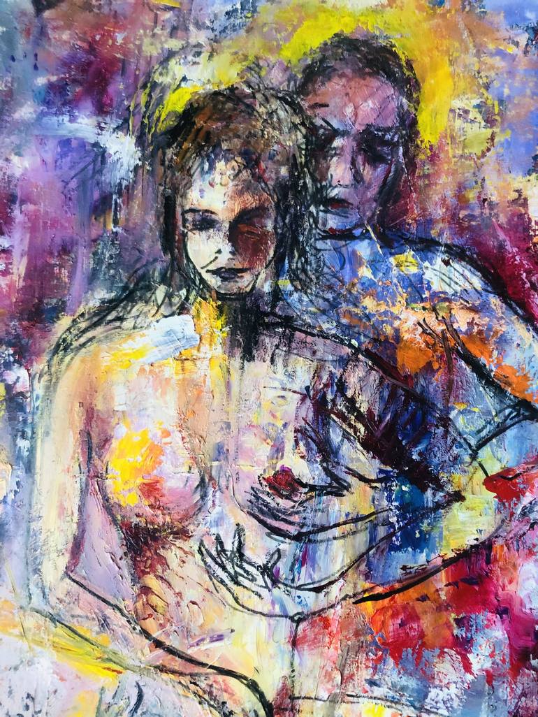 Original Love Painting by Konrad Biro