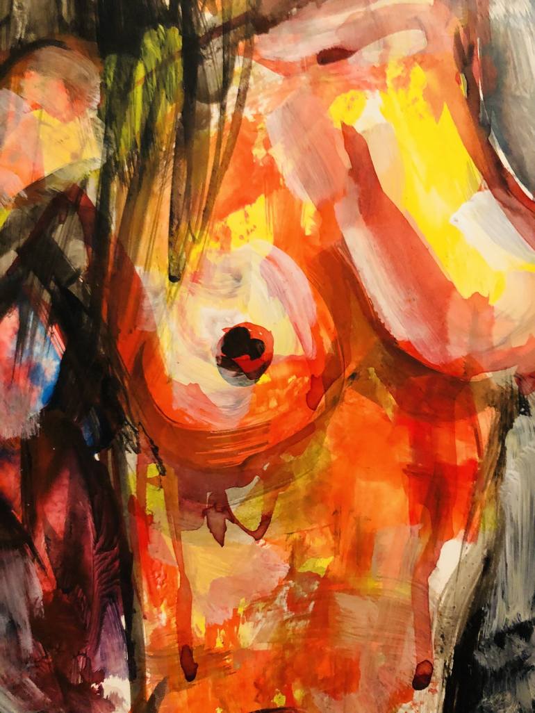 Original Nude Painting by Konrad Biro