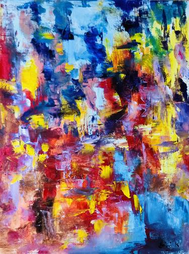 Original Expressionism Abstract Paintings by Konrad Biro