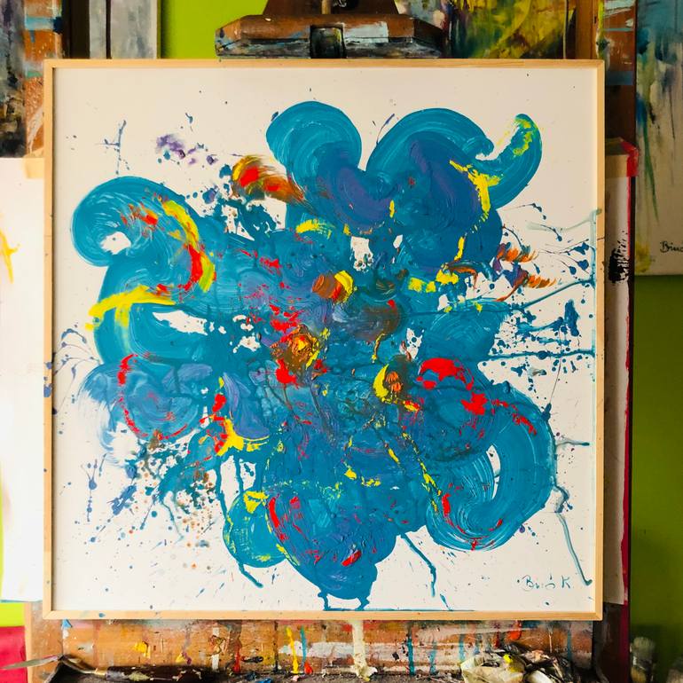 Original Expressionism Abstract Painting by Konrad Biro