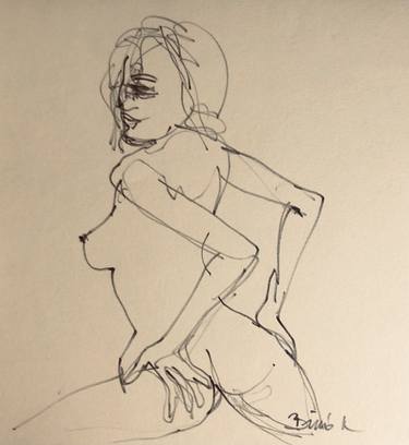 Print of Erotic Drawings by Konrad Biro