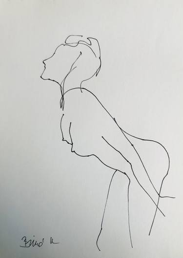 one line drawing nude thumb