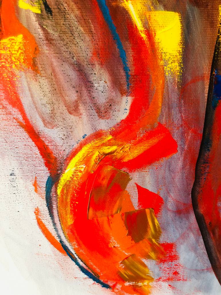 Original Abstract Love Painting by Konrad Biro