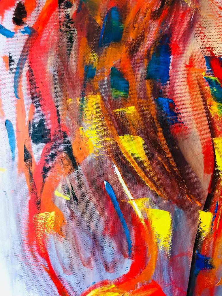 Original Abstract Love Painting by Konrad Biro
