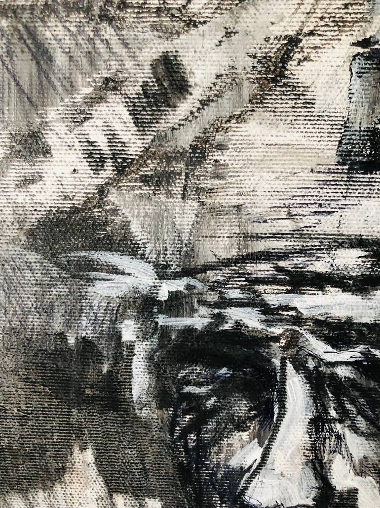 Original Abstract People Painting by Konrad Biro