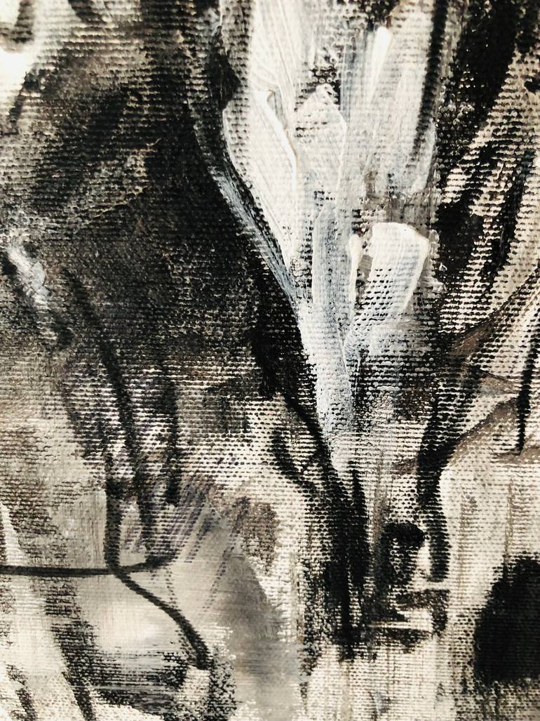 Original Abstract People Painting by Konrad Biro
