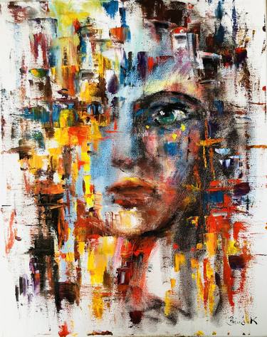 Print of Abstract Portrait Paintings by Konrad Biro