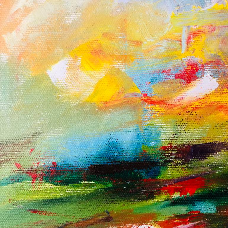 Original Expressionism Landscape Painting by Konrad Biro