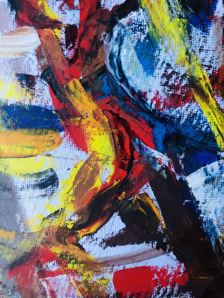 Original Expressionism Abstract Painting by Konrad Biro