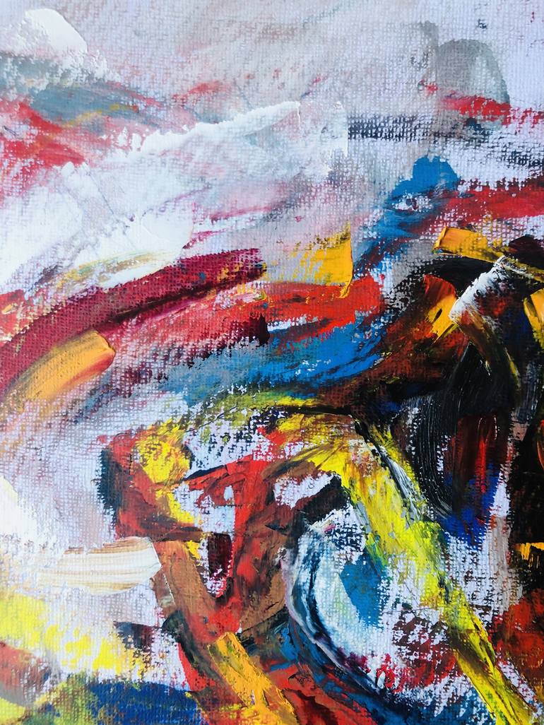 Original Expressionism Abstract Painting by Konrad Biro