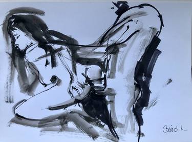 Print of Expressionism Erotic Drawings by Konrad Biro