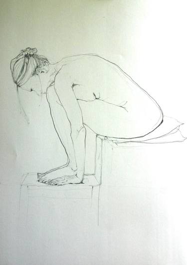 Original Realism Nude Drawings by Patricia Stefanski