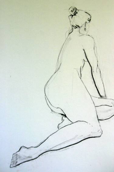 Original Nude Drawing by Patricia Stefanski