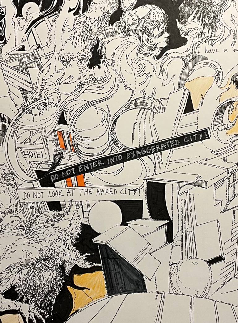 Original Art Nouveau Fantasy Drawing by Ruken Aslan