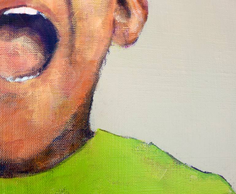 Original Street Art Children Painting by Pascale White