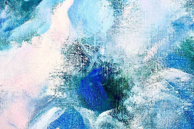 Original Abstract Floral Painting by Pascale White