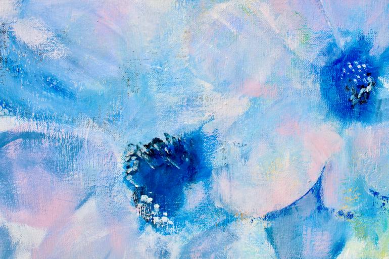 Original Abstract Floral Painting by Pascale White