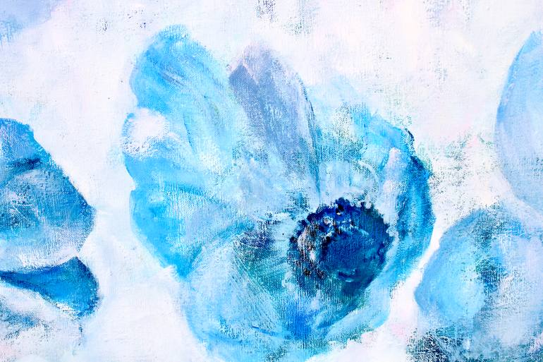 Original Abstract Floral Painting by Pascale White
