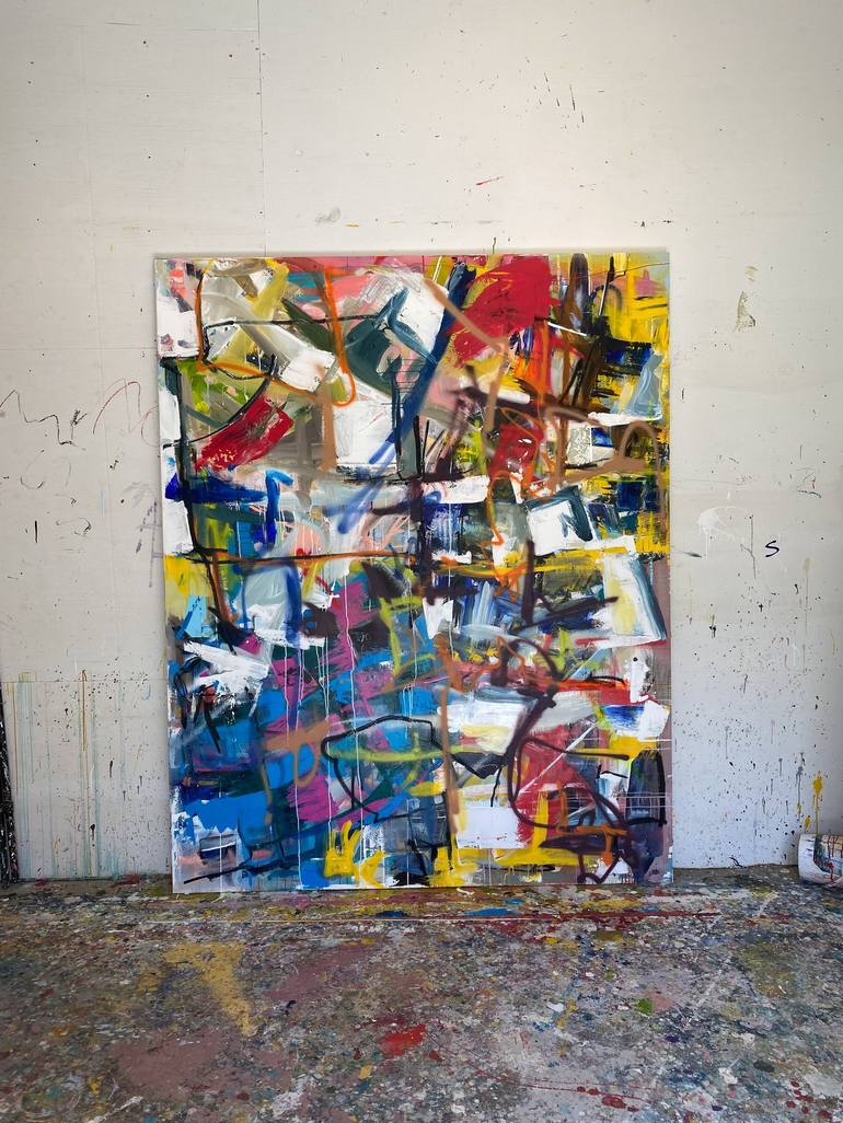 Original Abstract Painting by Seb Sweatman